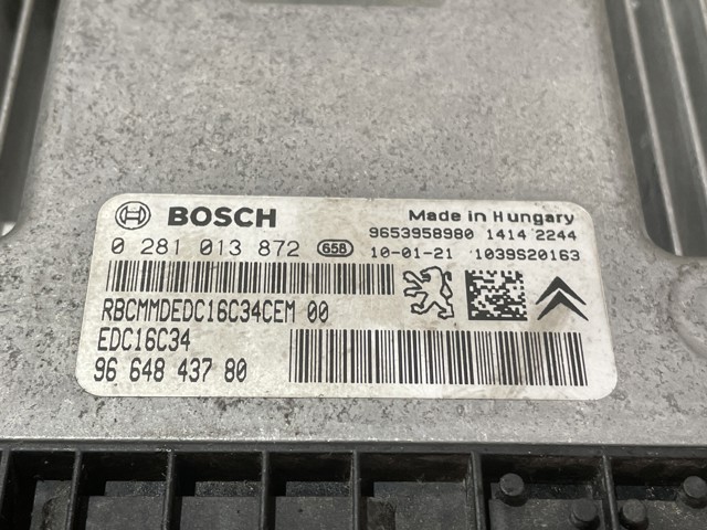 PEUGEOT 0281013872 Unidad de control del motor (ECU)  comprar en Ponferrada