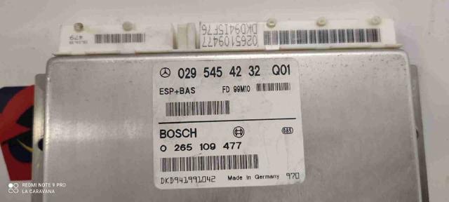 0295454232 MERCEDES Módulo de control de ESP  en stock Gandía
