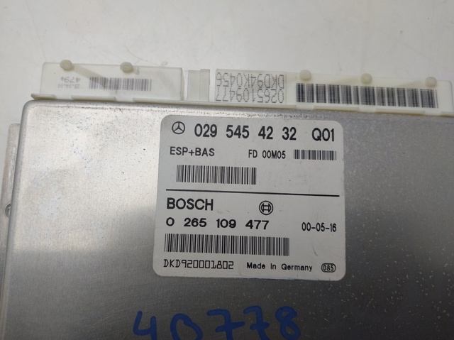 0295454232 MERCEDES Módulo de control de ESP  comprar en Lleida