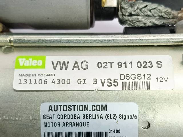 02T911023S VAG Motor de arranque  comprar en Lleida