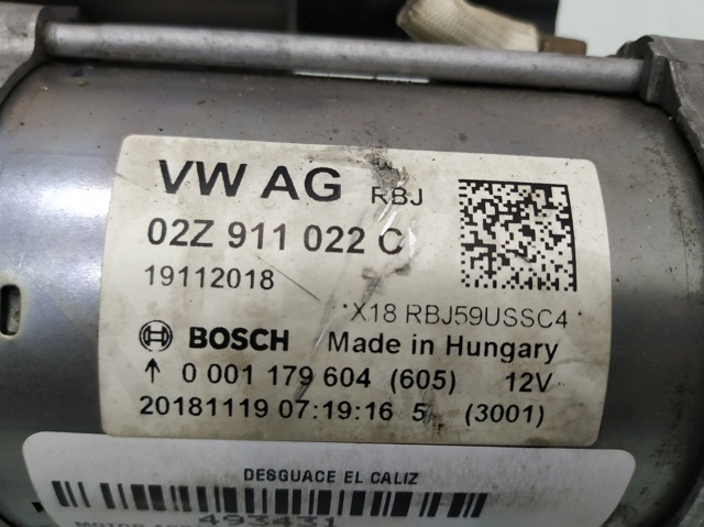 02Z911022C VAG Motor de arranque  en stock Huelva