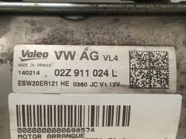 02Z911024L Motor de arranque  comprar en Pontevedra