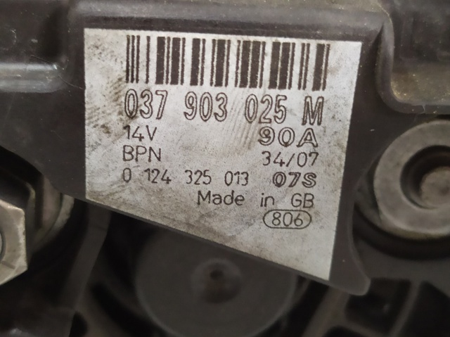 037903025 VAG Alternador  disponible Vigo