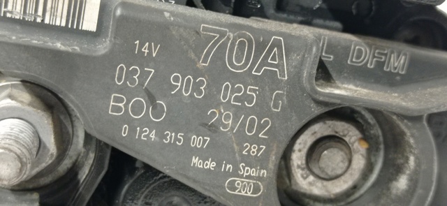 037903025G VAG Alternador  en stock Córdoba