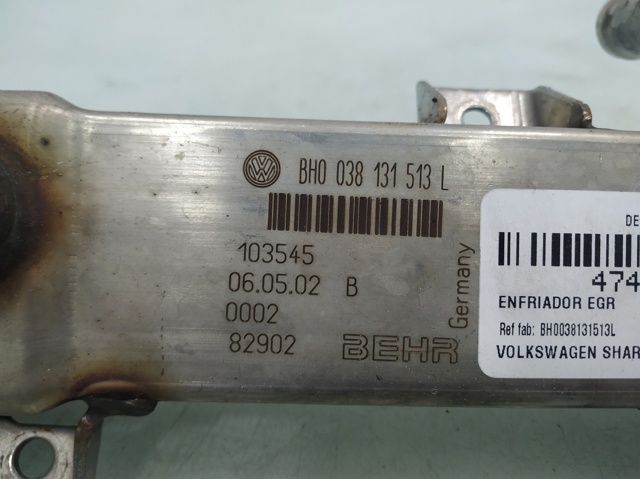 038131513L Enfriador de recirculación de gases de escape EGR  comprar en Pontevedra
