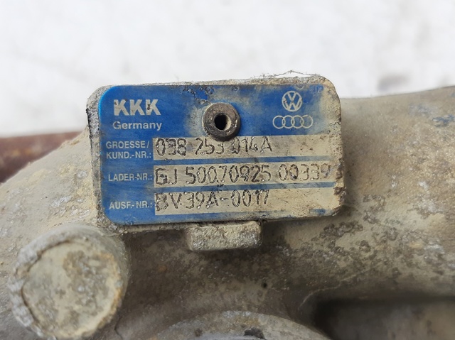 038253014A Turbocompresor  en stock Sabadell