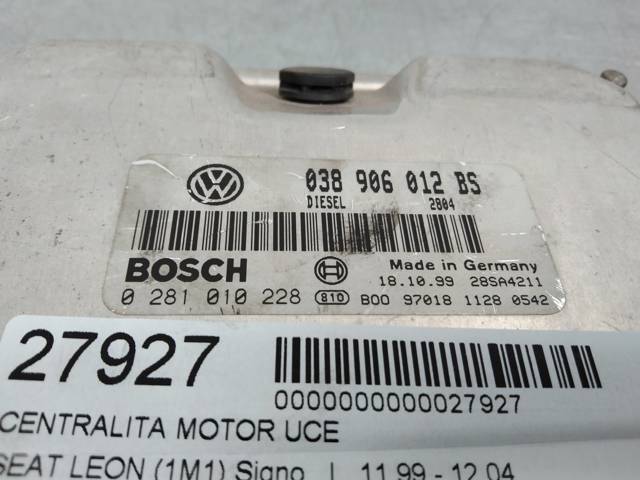 038906012BS VAG Unidad de control del motor (ECU)  comprar en Lleida