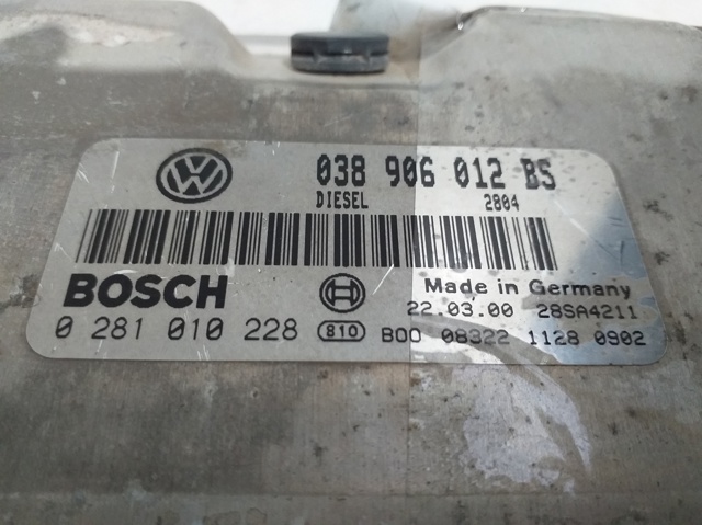 VAG 038906012BS Unidad de control del motor (ECU)  comprar en Ponferrada