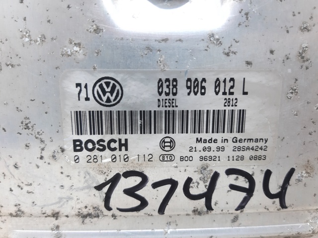 038906012L VAG Unidad de control del motor (ECU)  comprar en Lleida