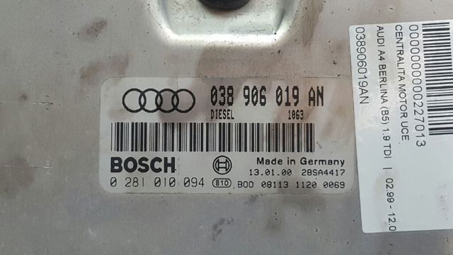 038906019AN Unidad de control del motor (ECU)  comprar en Zaragoza