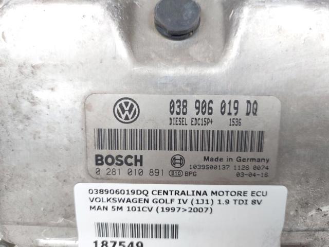 038906019DQ VAG Unidad de control del motor (ECU)  comprar en Oviedo