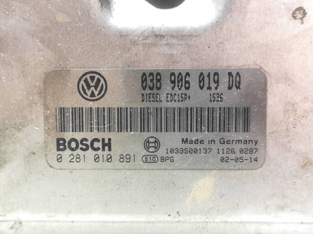 VAG 038906019DQ Unidad de control del motor (ECU)  disponible Valladolid