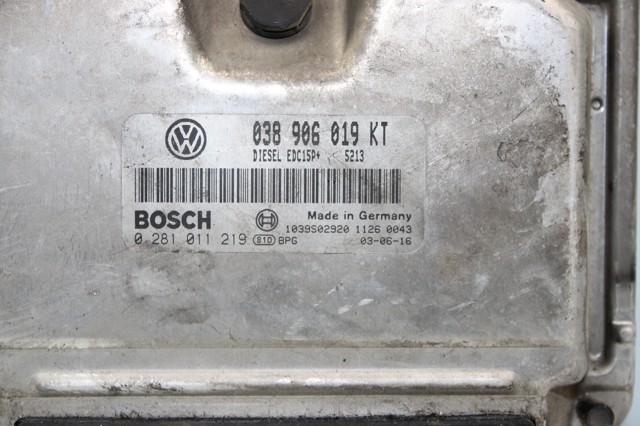 VAG 038906019KT Unidad de control del motor (ECU)  comprar en Albacete
