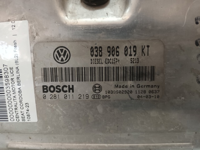 038906019KT Unidad de control del motor (ECU)  comprar en Zaragoza