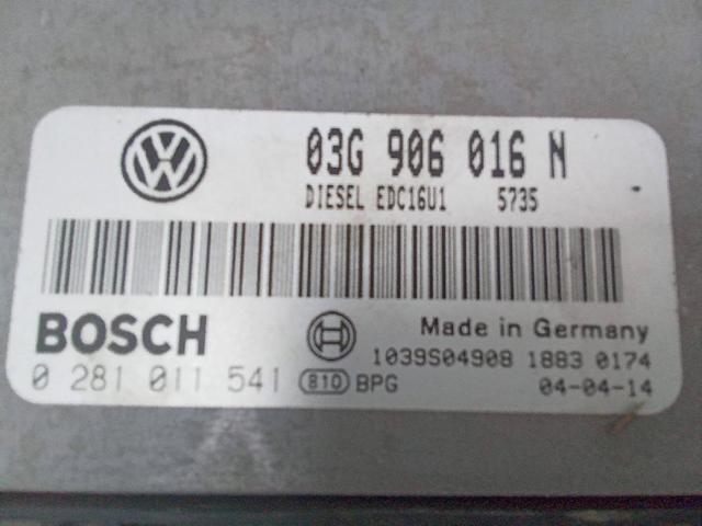 Comprar Unidad de control del motor (ECU) Volkswagen Caddy III 2KB, 2KJ, 2CB, 2CJ a bajo precio