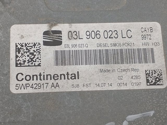 VAG 03L906023LC Unidad de control del motor (ECU)  disponible Valladolid