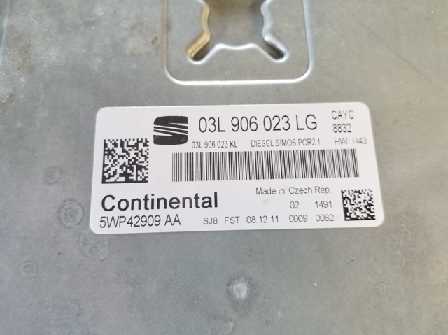 Centralina Del Motor / Modulo De control Del Motor (ecu) 03L906023LG VAG