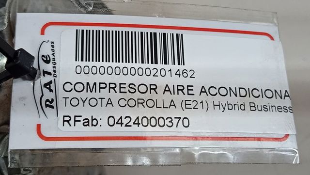 0424000370 TOYOTA Compresor de aire acondicionado  comprar en Jaén