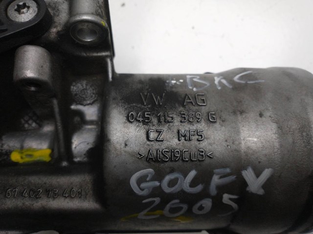 Enfriador aceite motor para volkswagen golf v (1k1) (2003-2009) 1.9 tdi bxe 045115389G