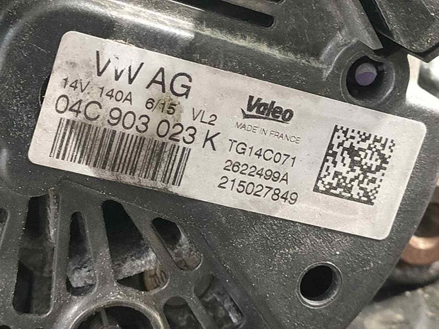 04C903023K VAG Alternador  en stock Gandía