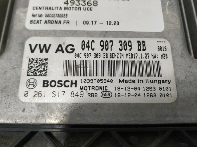 04C907309BB VAG  disponible Ourense