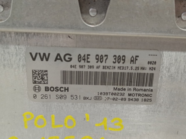 04E907309AF VAG Unidad de control del motor (ECU)  comprar en Jaén