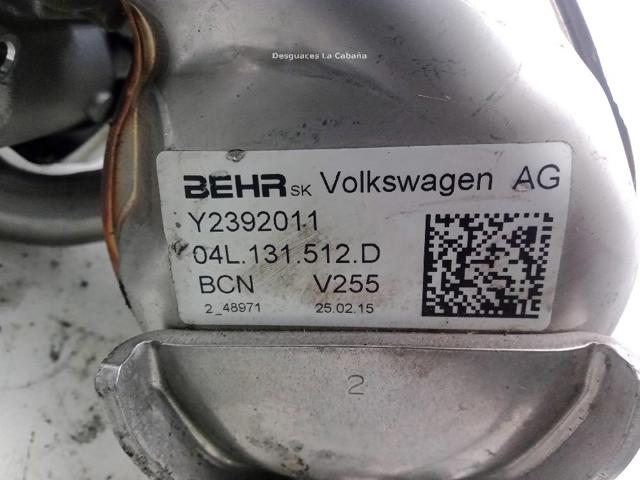 04L131512D VAG Enfriador de recirculación de gases de escape EGR  disponible Ourense
