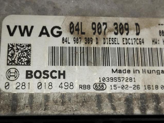 VAG 04L907309D Unidad de control del motor (ECU)  disponible Lugo