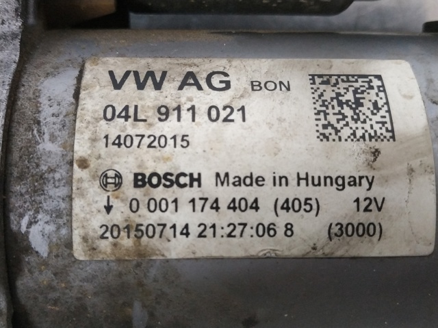 VAG 04L911021 Motor de arranque  en stock Salamanca