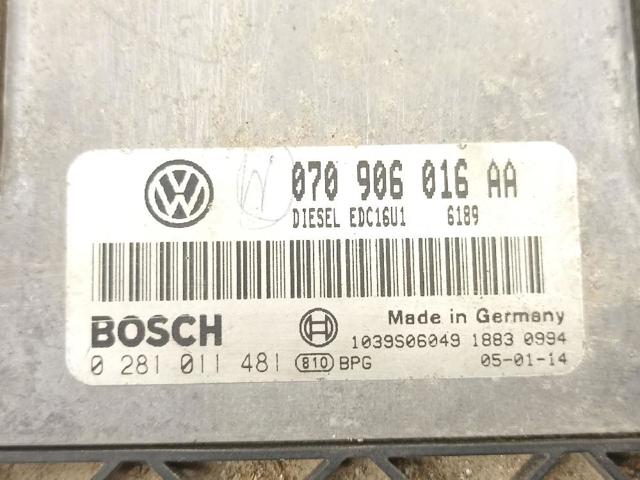 070906016AA VAG Unidad de control del motor (ECU)  disponible Ourense