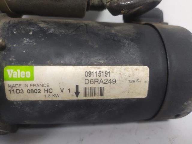 OPEL 09115191 Motor de arranque  en stock Salamanca