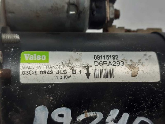 OPEL 09115192 Motor de arranque comprar Tarragona