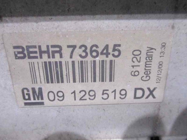 Radiador de aire de admisión Opel Zafira F75