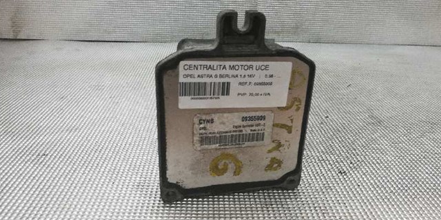 Centralina Del Motor / Modulo De control Del Motor (ecu) 09355909 Opel
