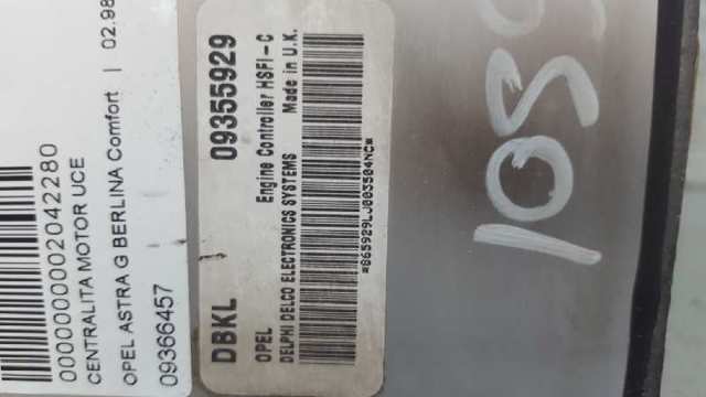 09355929 OPEL Unidad de control del motor (ECU)  disponible Alicante