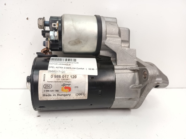 OPEL 0986017120 Motor de arranque  en stock Valencia