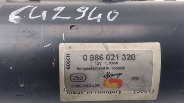0986021320 Motor de arranque  comprar en Pontevedra