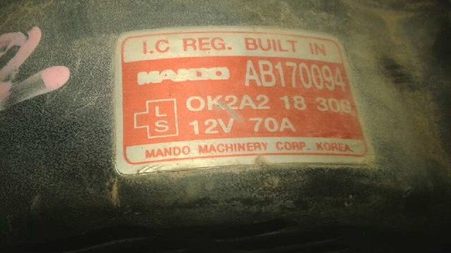 0K2A218300 HYUNDAI Alternador comprar Madrid