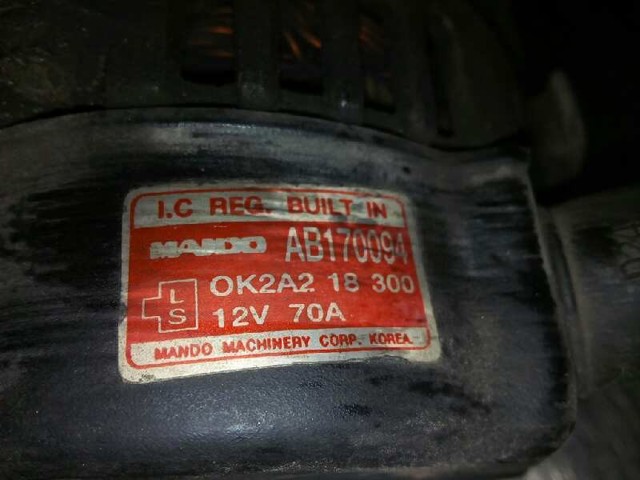 HYUNDAI 0K2A218300 Alternador  en stock Terrassa