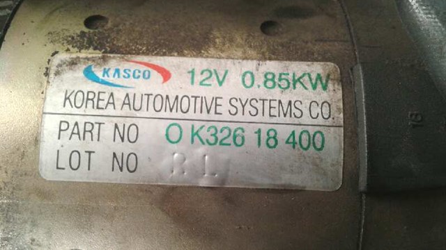 0K32618400 HYUNDAI Motor de arranque  comprar en Oviedo