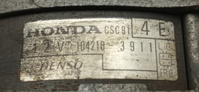 HONDA 1042103911 Alternador  comprar en Murcia