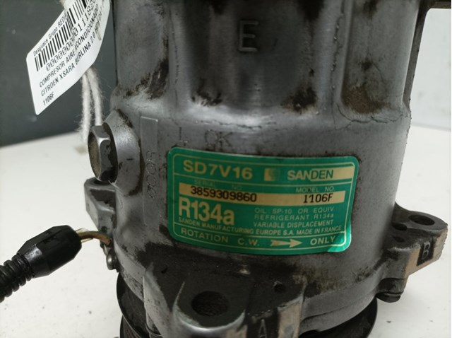 Compresor aire acondicionado para citroen xsara (n1) (1999-2005) 2.0 hdi 90 rhydw10td 1106F