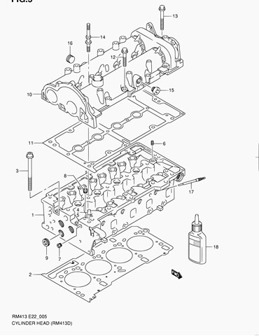 Culata 1110085E00 Suzuki