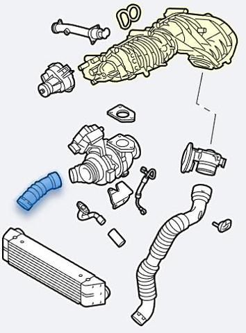 11617823887 Tubo intercooler  en stock Granada