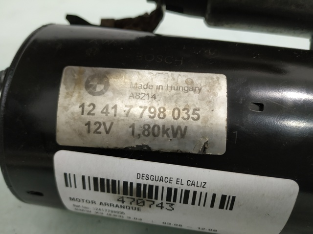 12417798035 BMW Motor de arranque  disponible Alicante