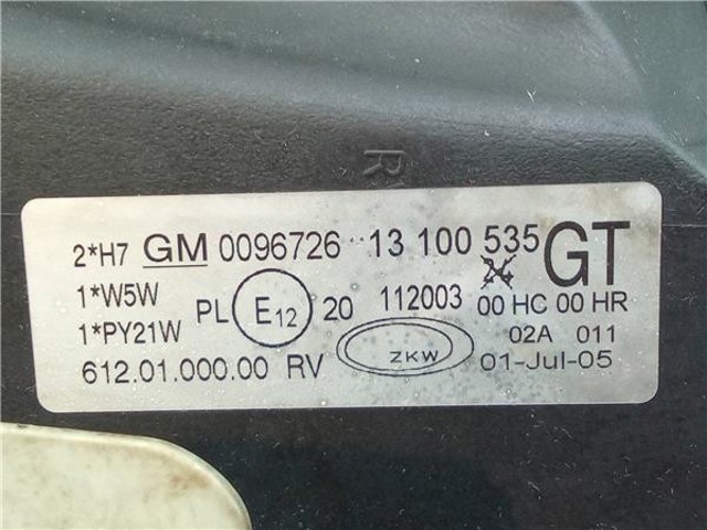 OPEL 13100535 Faro izquierdo comprar Tarragona