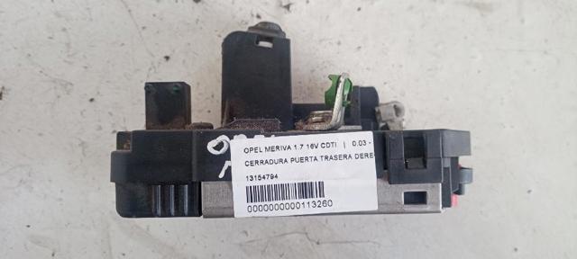 OPEL 13154794 Cerradura de la puerta trasera derecha  disponible España