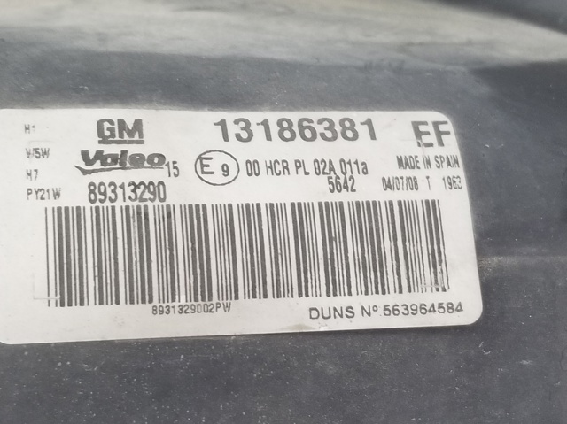 13186381 OPEL Faro izquierdo comprar Madrid