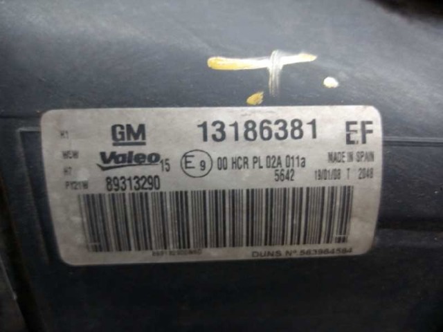 13186381 OPEL Faro izquierdo  en stock Gandía