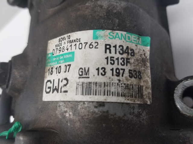 OPEL 13197538 Compresor de aire acondicionado comprar Barcelona